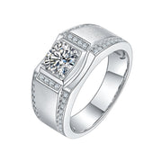 Mens Moissanite Ring 1ct