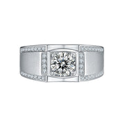 Mens Moissanite Ring 1ct