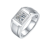 Mens Moissanite Ring 1c