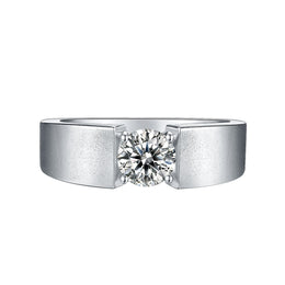 Solitaire Mens Moissanite 1c