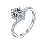 Moissanite Nouveau  Ring 1.0c