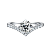 Moissanite Nouveau  Ring 1.0c