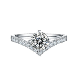 Moissanite Nouveau  Ring 1.0c