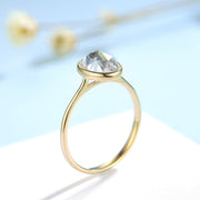 14K/18K  gold plated Moissanite Ring