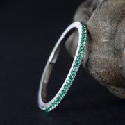 White  gold plated Ring with Natural gemstones