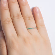 White Gold Ring with Natural gemstones