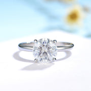 White gold 2.0c Moissanite Ring
