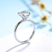 White gold 2.0c Moissanite Ring