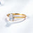 10k Yellow Gold With 1.0ct Moissanite