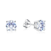 White Gold/Rose Gold/Yellow Gold Moissanite ear rings
