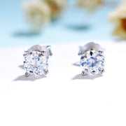 White Gold/Rose Gold/Yellow Gold Moissanite ear rings