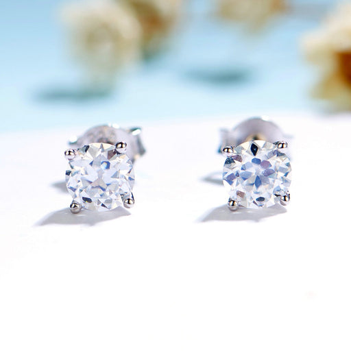 White  gold plated/Rose  gold plated/Yellow  gold plated Moissanite ear rings