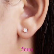 White Gold/Rose Gold/Yellow Gold Moissanite ear rings