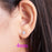 White Gold/Rose Gold/Yellow Gold Moissanite ear rings
