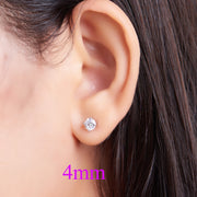 White  gold plated/Rose  gold plated/Yellow  gold plated Moissanite ear rings