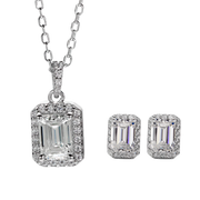 Emerald Moissanite Jewelry Set