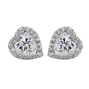 Heart Moissanite Jewelry Set