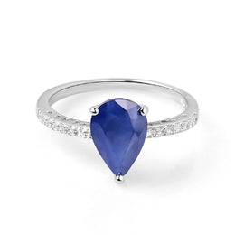 Silver Ring with 2.5ct Sapphire