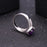 Silver Ring with 1.75ct Purple Amethyst