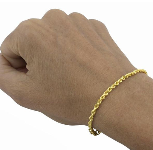 10k gold rope bracelet